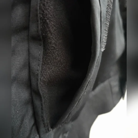 Men's Hollister Jacket Faux Fur Bomber Aviator XL All Weather Black - Picture 8 of 12